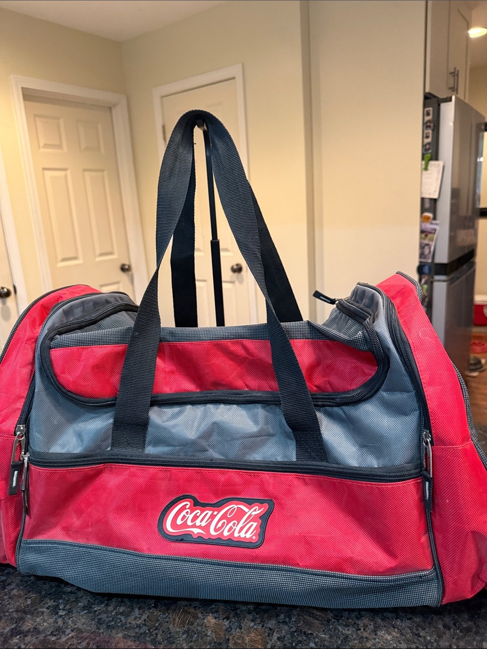 Coca Cola Red and Gray Men’s Duffel Tote
